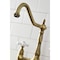 Kingston Brass KS1273PXBS Heritage Bridge Kitchen Faucet W/Brass Sprayer, Brass KS1273PXBS - alternate 4